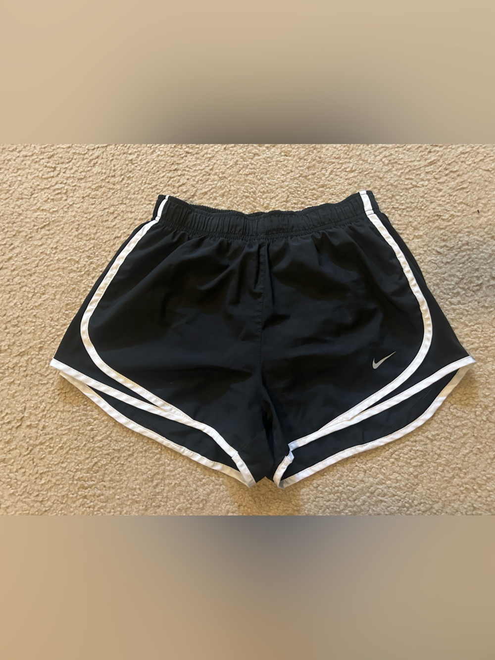 Nike Dri-Fit Black and White Women's Athletic Shorts